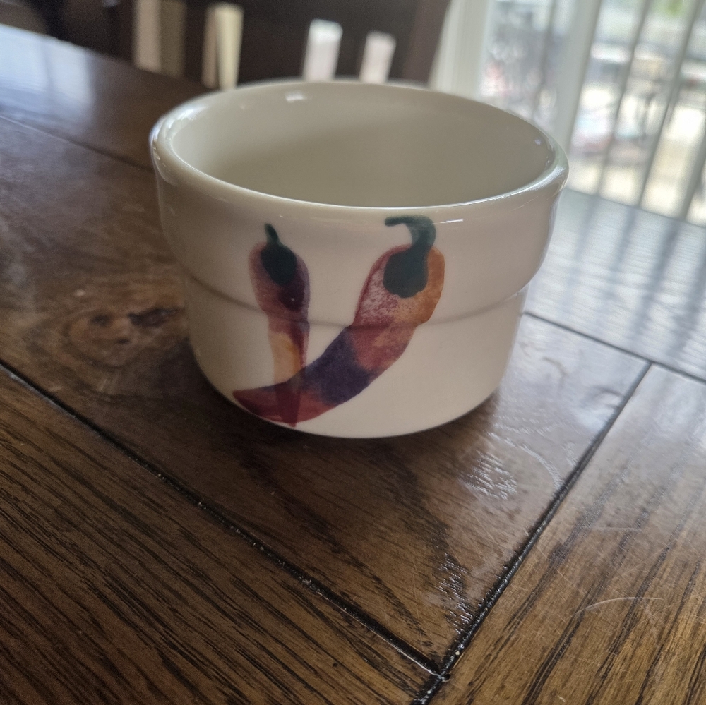 Vintage Hartstone "Farmers Market" Ramekin Stoneware Made In USA